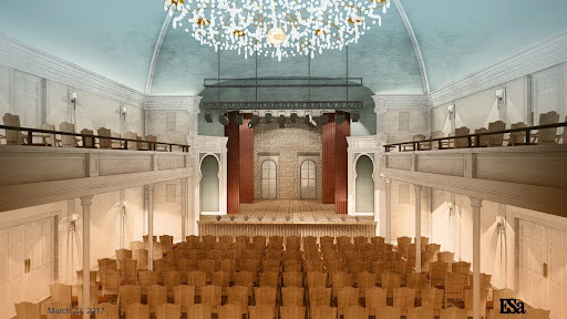 A depiction of the renovated Antoinette Hall Opera House.