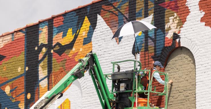 “White Dog and the Spirit of the Process” Mural - Gallery Image 2