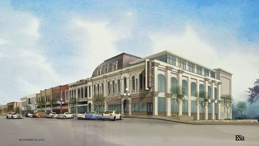 A depiction of the renovated Antoinette Hall Opera House.