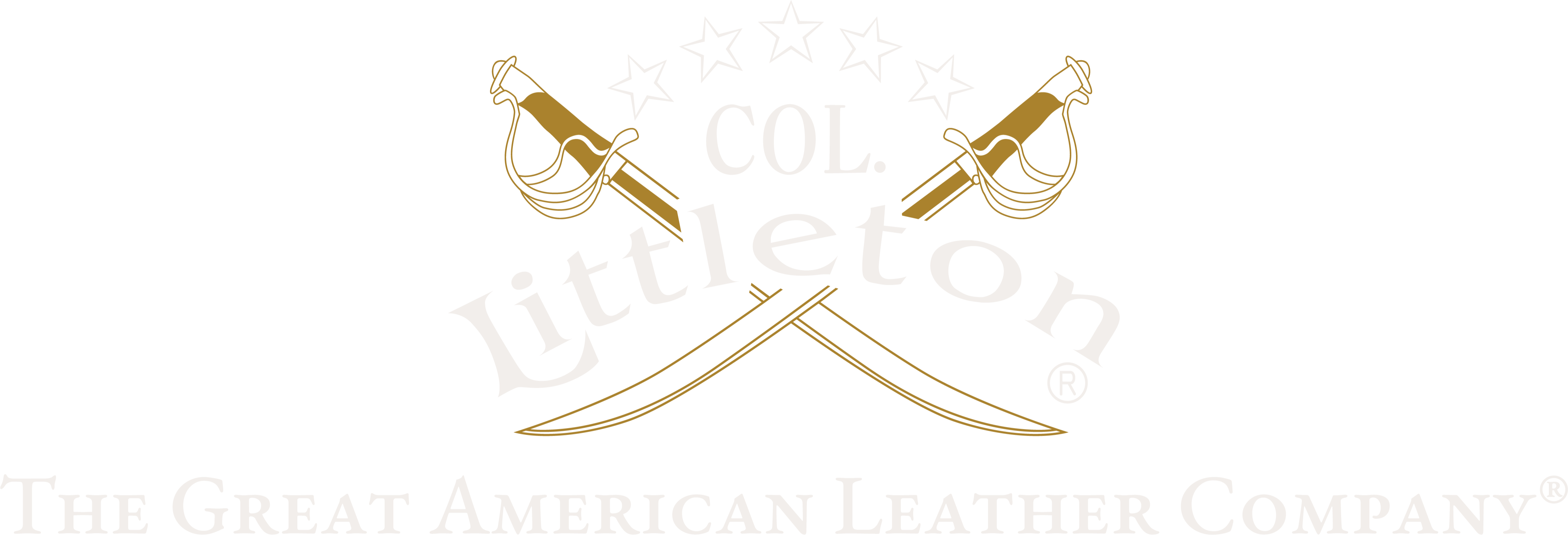 Col. Littleton, The Great American Leather Co. logo
