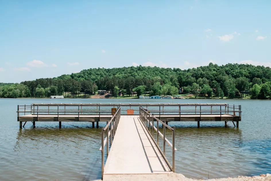 Dock at Mousetail Landing State Park
